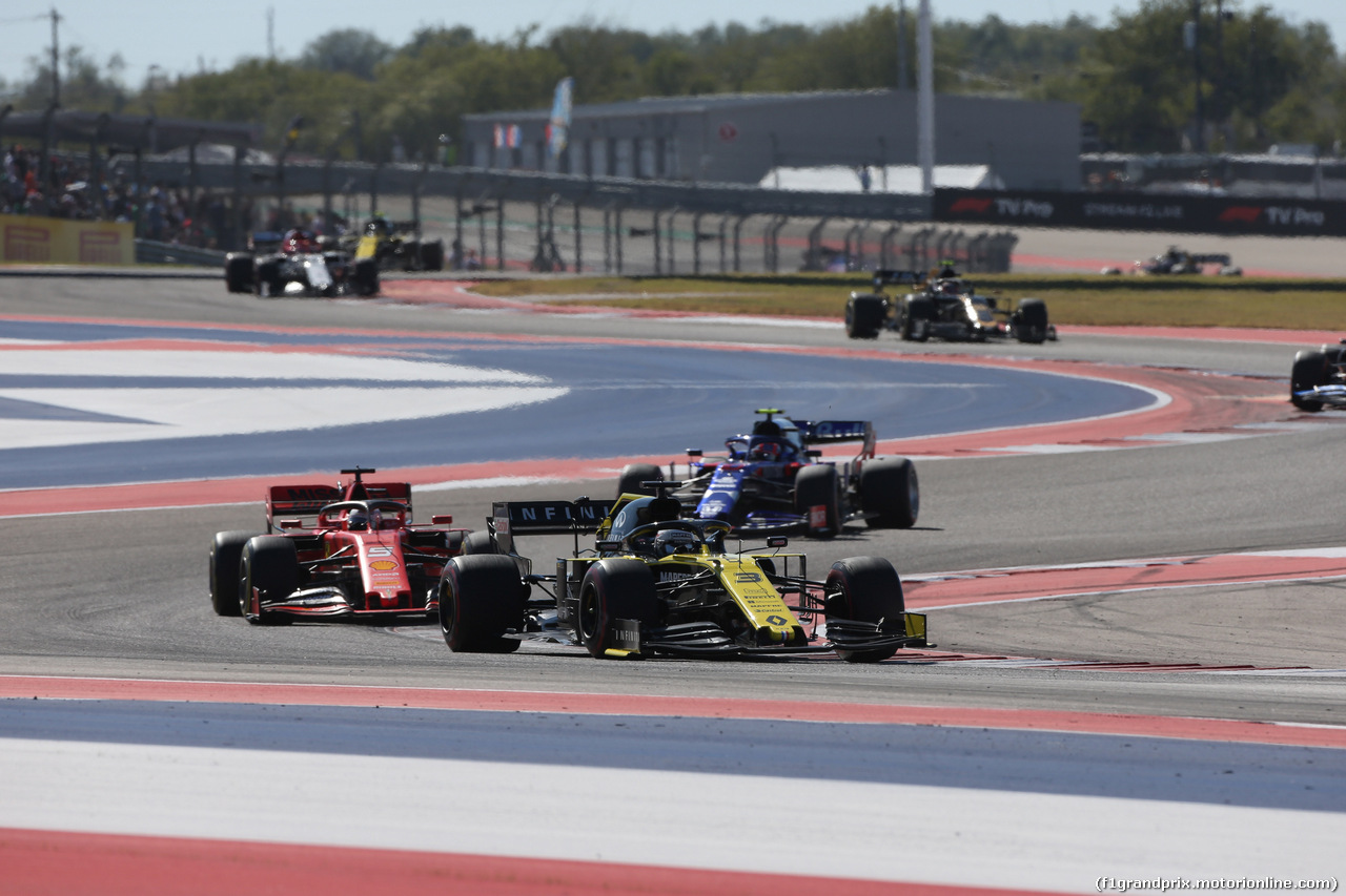 GP USA, 03.11.2019- Gara, Daniel Ricciardo (AUS) Renault Sport F1 Team RS19