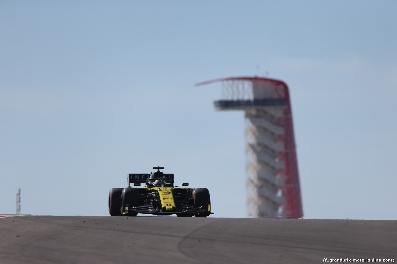 GP USA, 03.11.2019- Gara, Daniel Ricciardo (AUS) Renault Sport F1 Team RS19