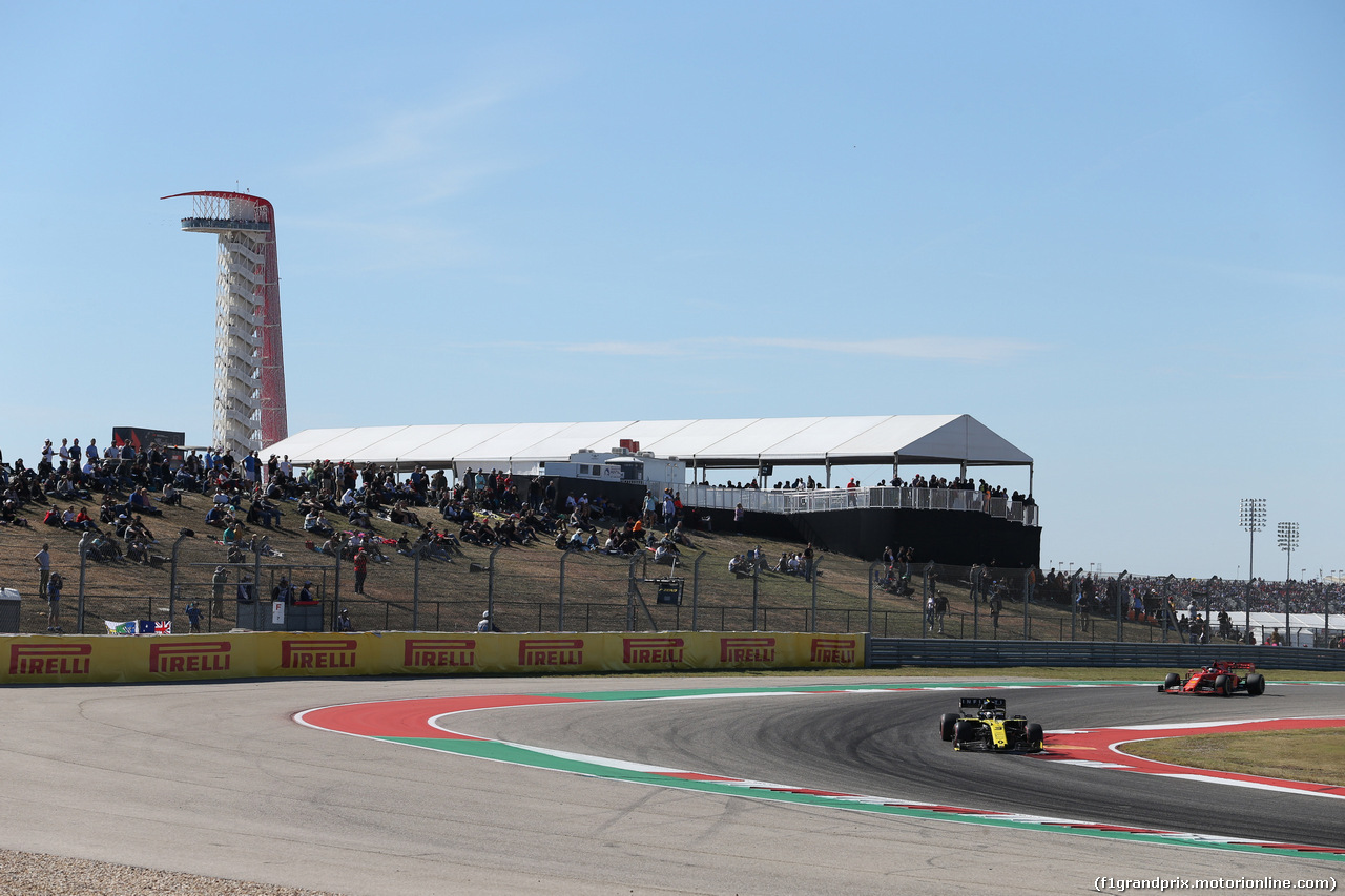 GP USA, 03.11.2019- Gara, Daniel Ricciardo (AUS) Renault Sport F1 Team RS19