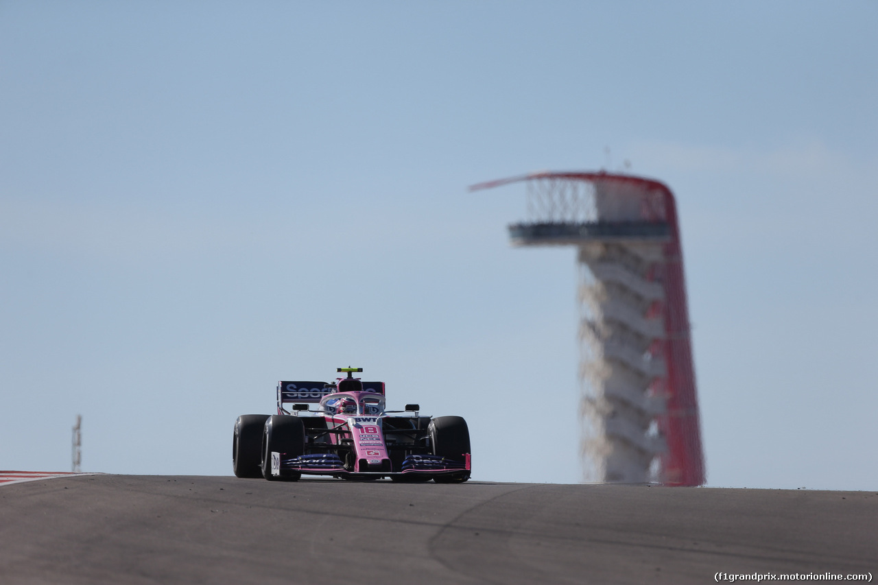 GP USA, 03.11.2019- Gara, Lance Stroll (CDN) Racing Point F1 RP19