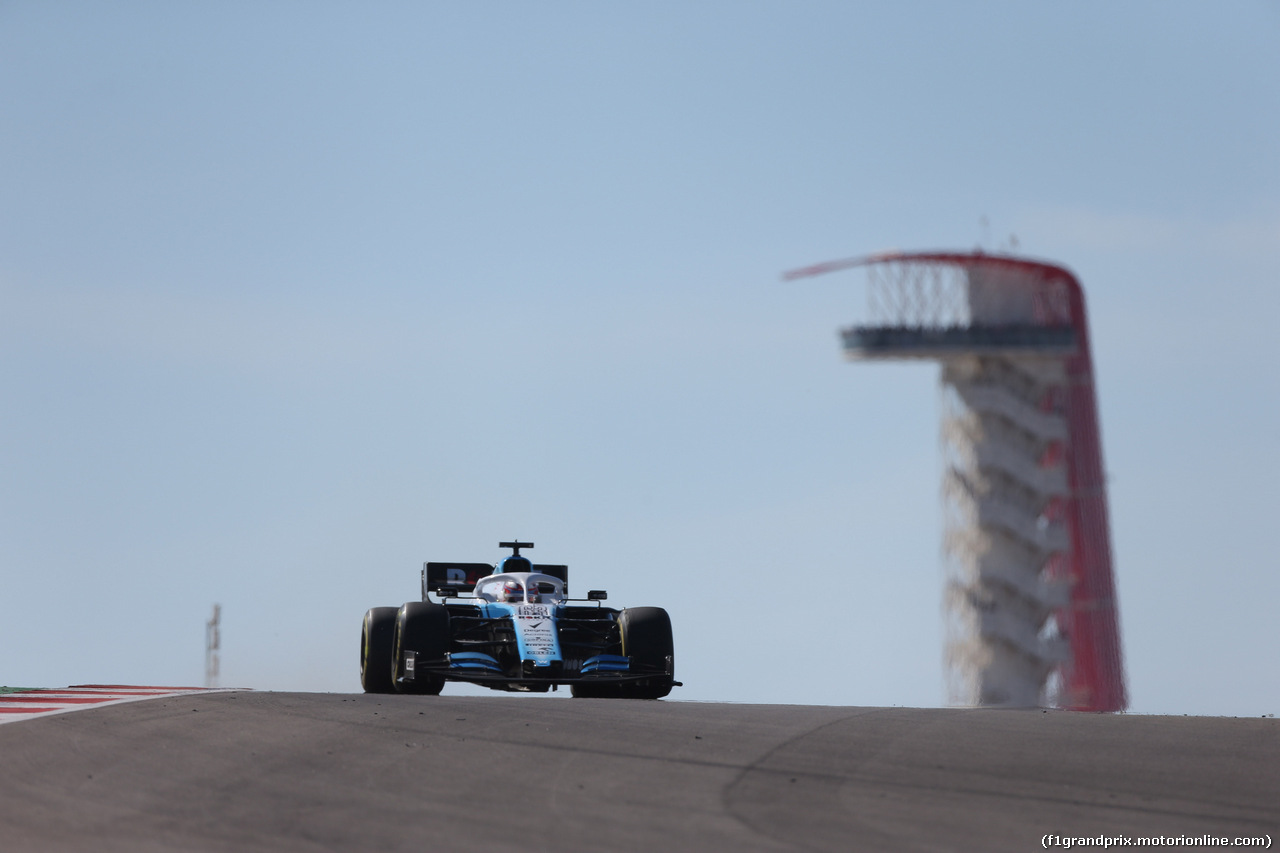 GP USA, 03.11.2019- Gara, George Russell (GBR) Williams F1 FW42