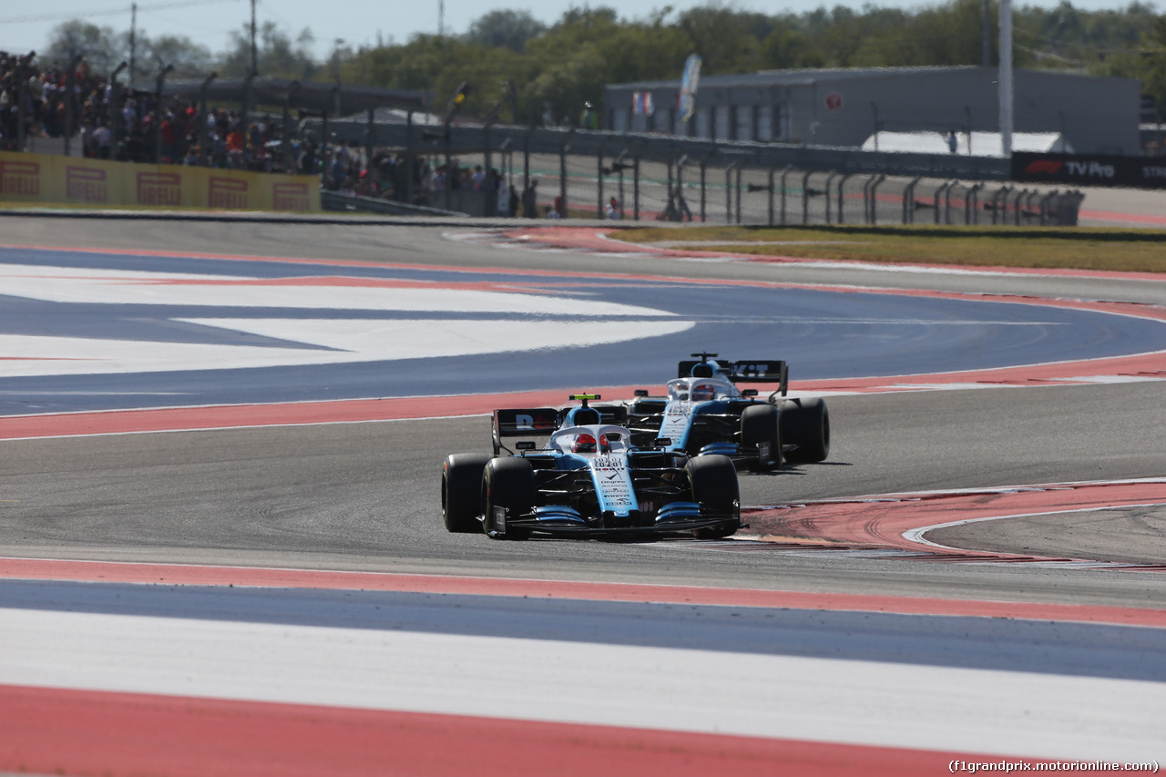 GP USA, 03.11.2019- Gara, Robert Kubica (POL) Williams F1 FW42