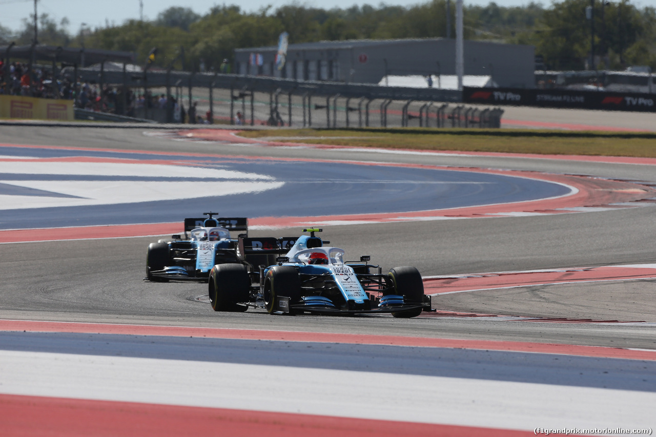 GP USA, 03.11.2019- Gara, Robert Kubica (POL) Williams F1 FW42
