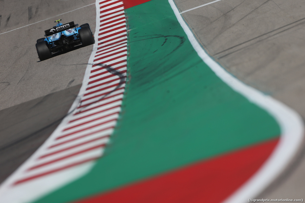 GP USA, 03.11.2019- Gara, Robert Kubica (POL) Williams F1 FW42