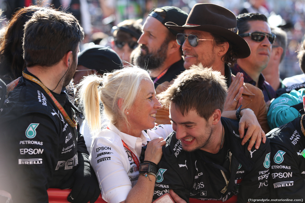 GP USA, 03.11.2019- Gara, Angela Cullen (NZL) Mercedes AMG F1 Physiotherapist of Lewis Hamilton