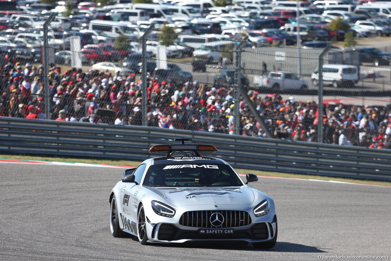 GP USA, 03.11.2019- Gara, The Safetycar