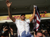 GP USA, 03.11.2019- Lewis Hamilton (GBR) Mercedes AMG F1 W10 EQ Power celebrates winning the 2019 World Champion with Mercedes AMG F1 team
