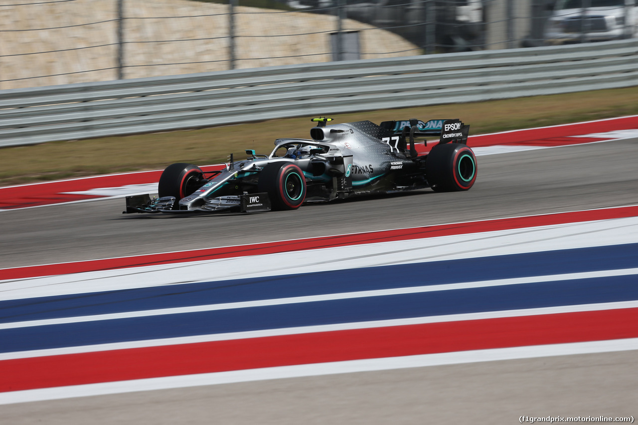 GP USA, 02.11.2019- Prove Libere 3,  Valtteri Bottas (FIN) Mercedes AMG F1 W10 EQ Power