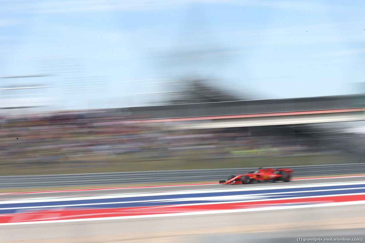GP USA, 02.11.2019- Prove Libere 3, Sebastian Vettel (GER) Ferrari SF90