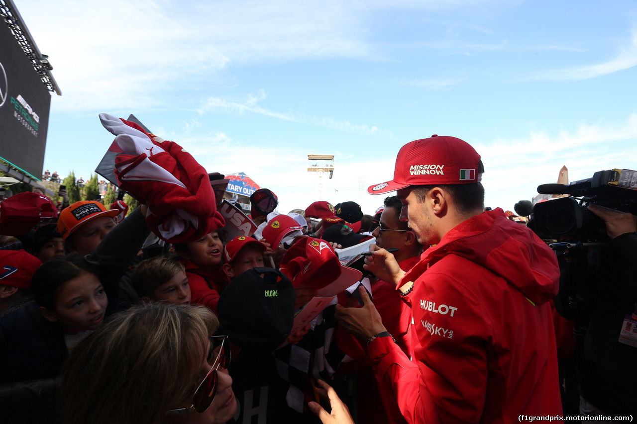 GP USA, 02.11.2019- Autograph Session, Charles Leclerc (MON) Ferrari SF90