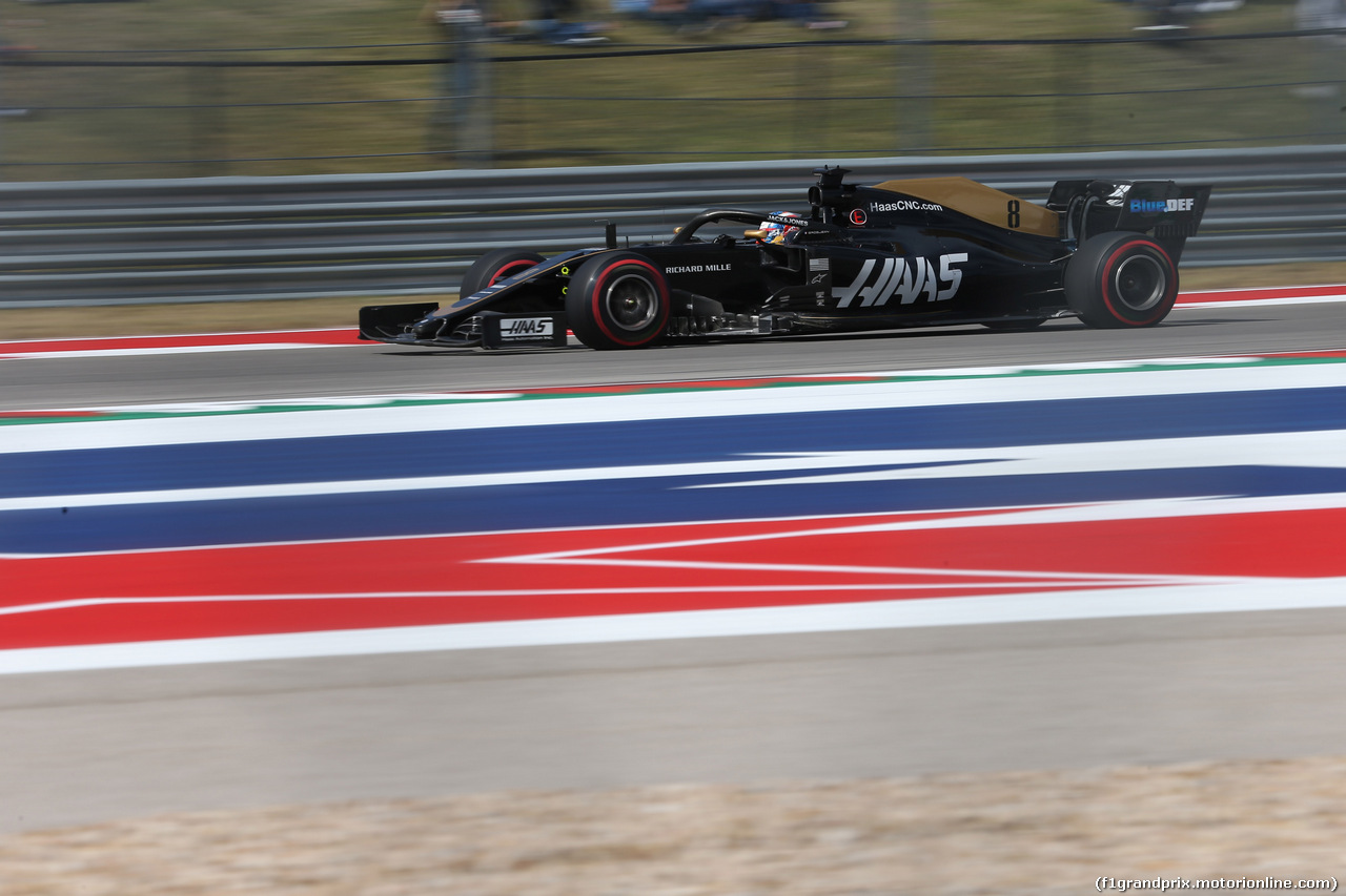 GP USA, 02.11.2019- Prove Libere 3, Romain Grosjean (FRA) Haas F1 Team VF-19