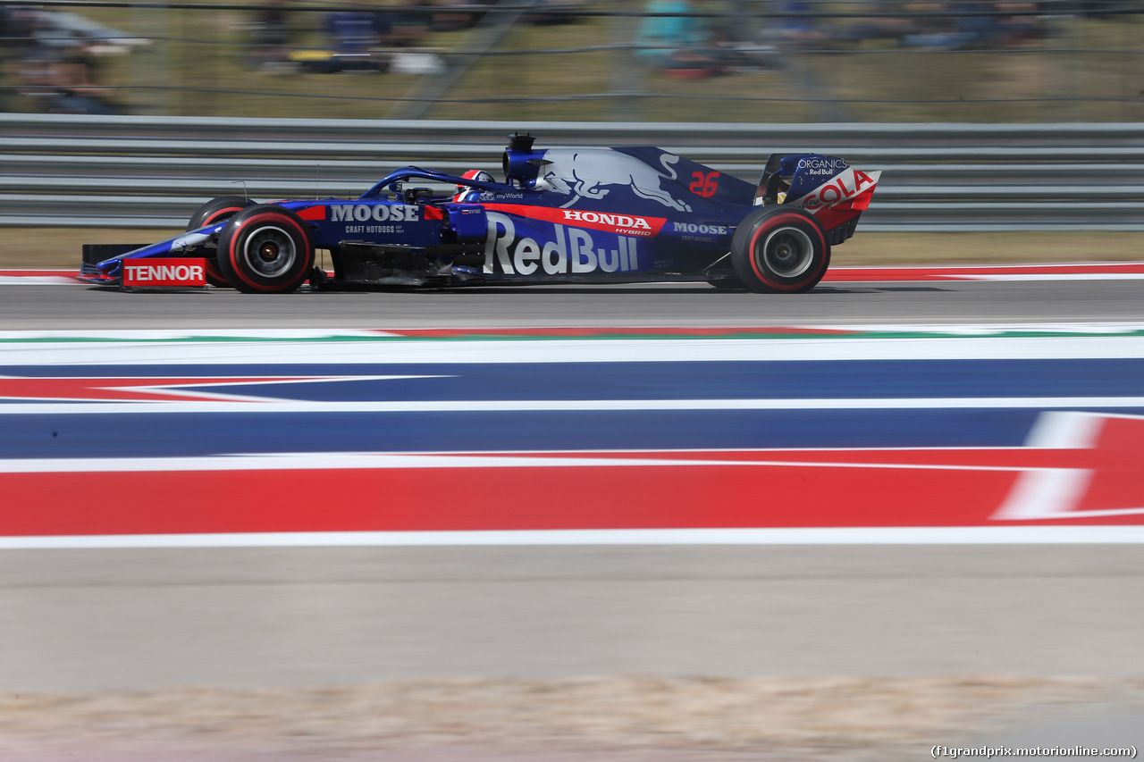 GP USA, 02.11.2019- Prove Libere 3, Daniil Kvyat (RUS) Scuderia Toro Rosso STR14
