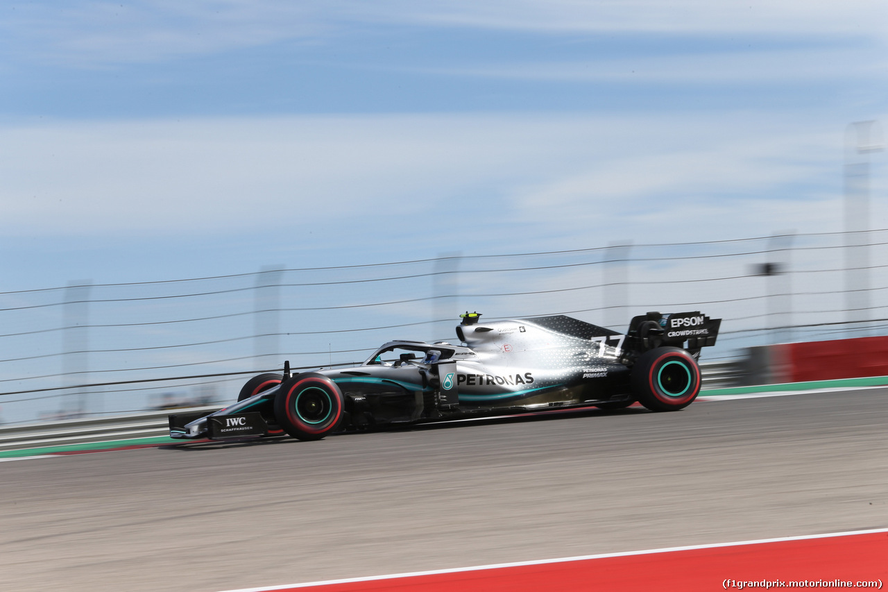 GP USA, 02.11.2019- Free practice 3,  Valtteri Bottas (FIN) Mercedes AMG F1 W10 EQ Power