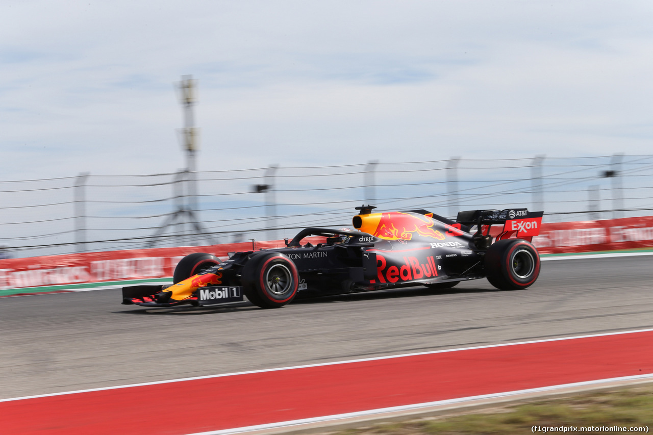 GP USA, 02.11.2019- Free practice 3,  Max Verstappen (NED) Red Bull Racing RB15