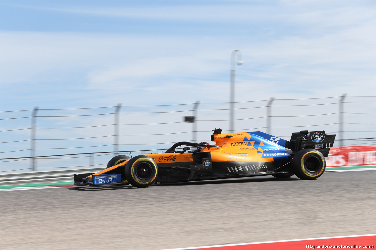 GP USA, 02.11.2019- Free practice 3,  Carlos Sainz Jr (ESP) Mclaren F1 Team MCL34