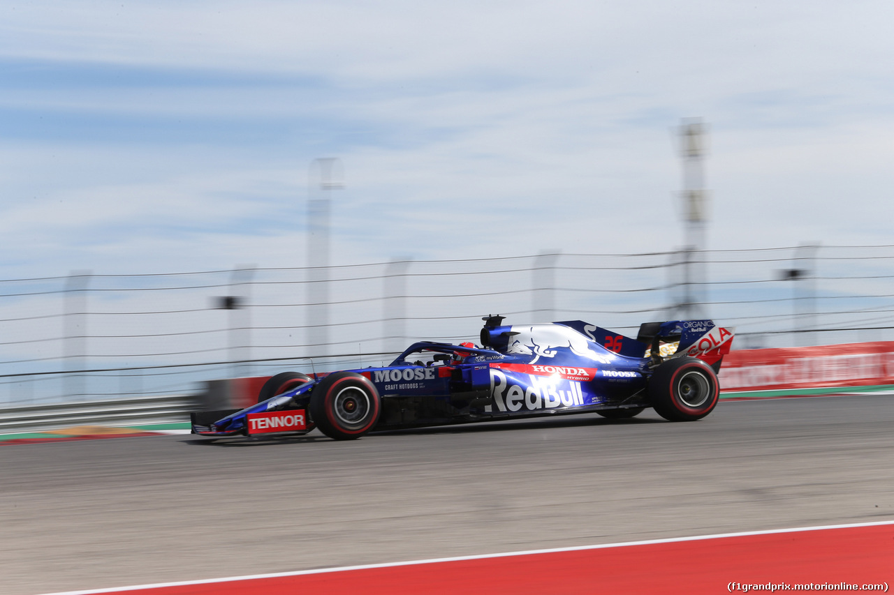 GP USA, 02.11.2019- Free practice 3,  Daniil Kvyat (RUS) Scuderia Toro Rosso STR14