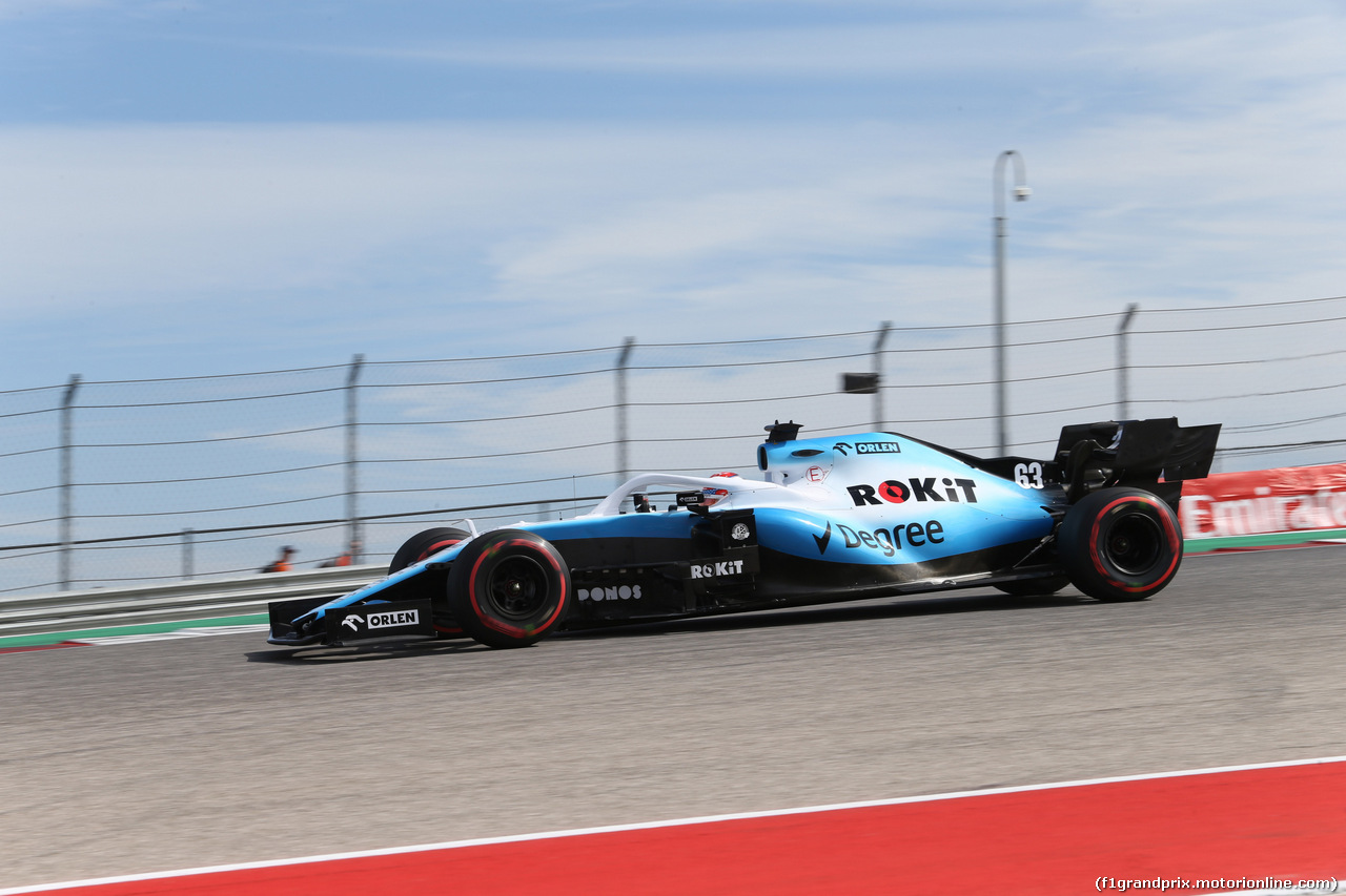 GP USA, 02.11.2019- Free practice 3,  George Russell (GBR) Williams F1 FW42