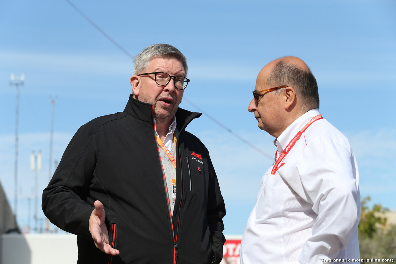 GP USA, 02.11.2019- Ross Brawn (GBR) Formula One Managing Director of Motorsports with Luca Colajanni (ITA) Head of Motorsport Press Office Formula 1