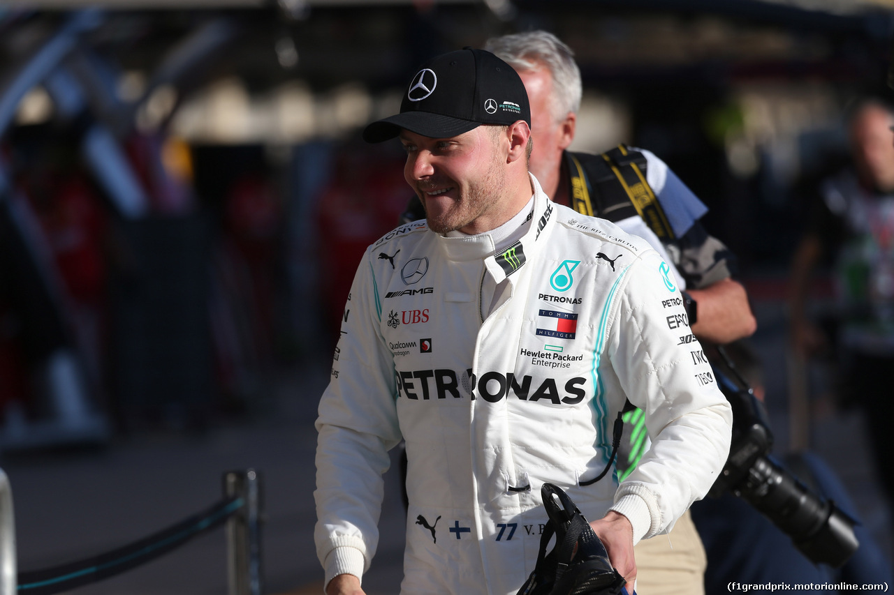 GP USA, 02.11.2019- Parc ferme Valtteri Bottas (FIN) Mercedes AMG F1 W10 EQ Power