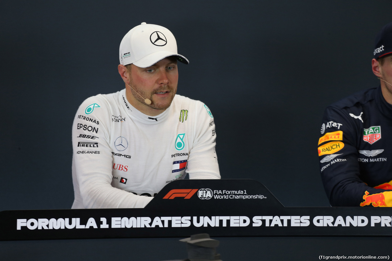 GP USA, 02.11.2019- Official Fia press conference,  Valtteri Bottas (FIN) Mercedes AMG F1 W10 EQ Power
