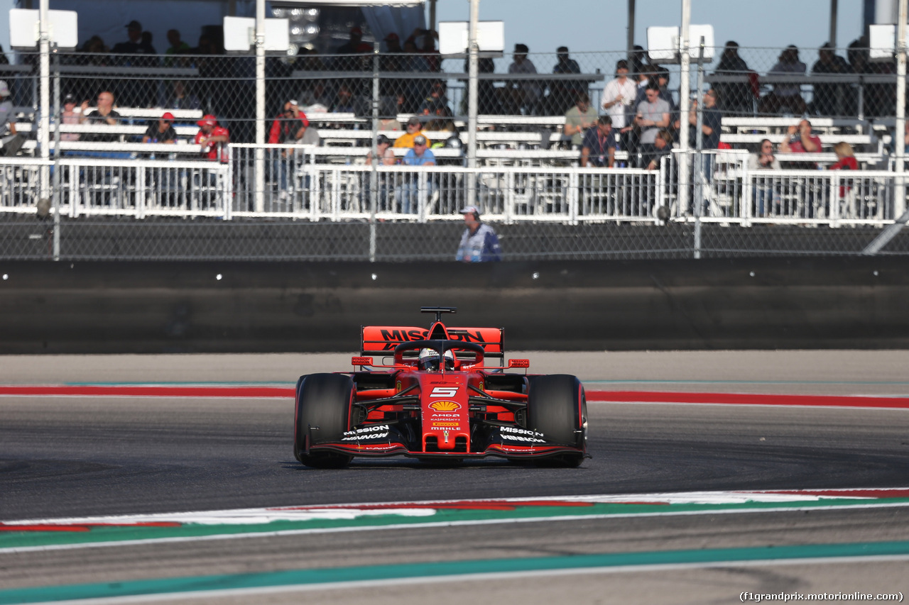 GP USA, 02.11.2019- Qualifiche, Sebastian Vettel (GER) Ferrari SF90