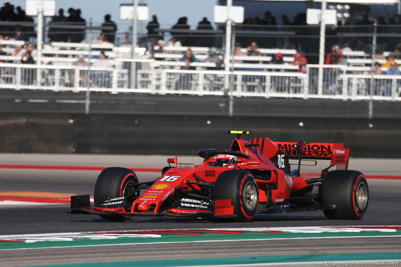 GP USA, 02.11.2019- Qualifiche, Charles Leclerc (MON) Ferrari SF90