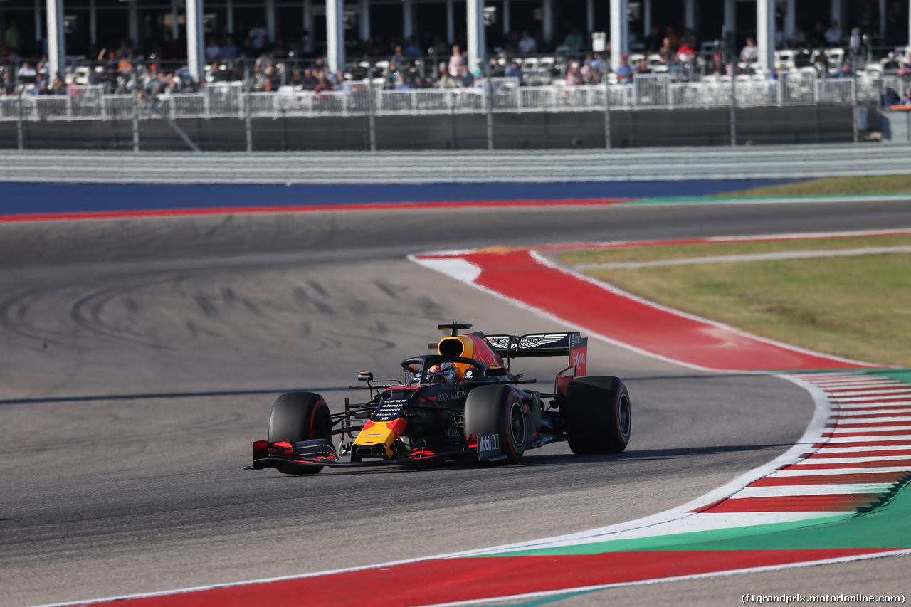 GP USA, 02.11.2019- Qualifiche, Max Verstappen (NED) Red Bull Racing RB15