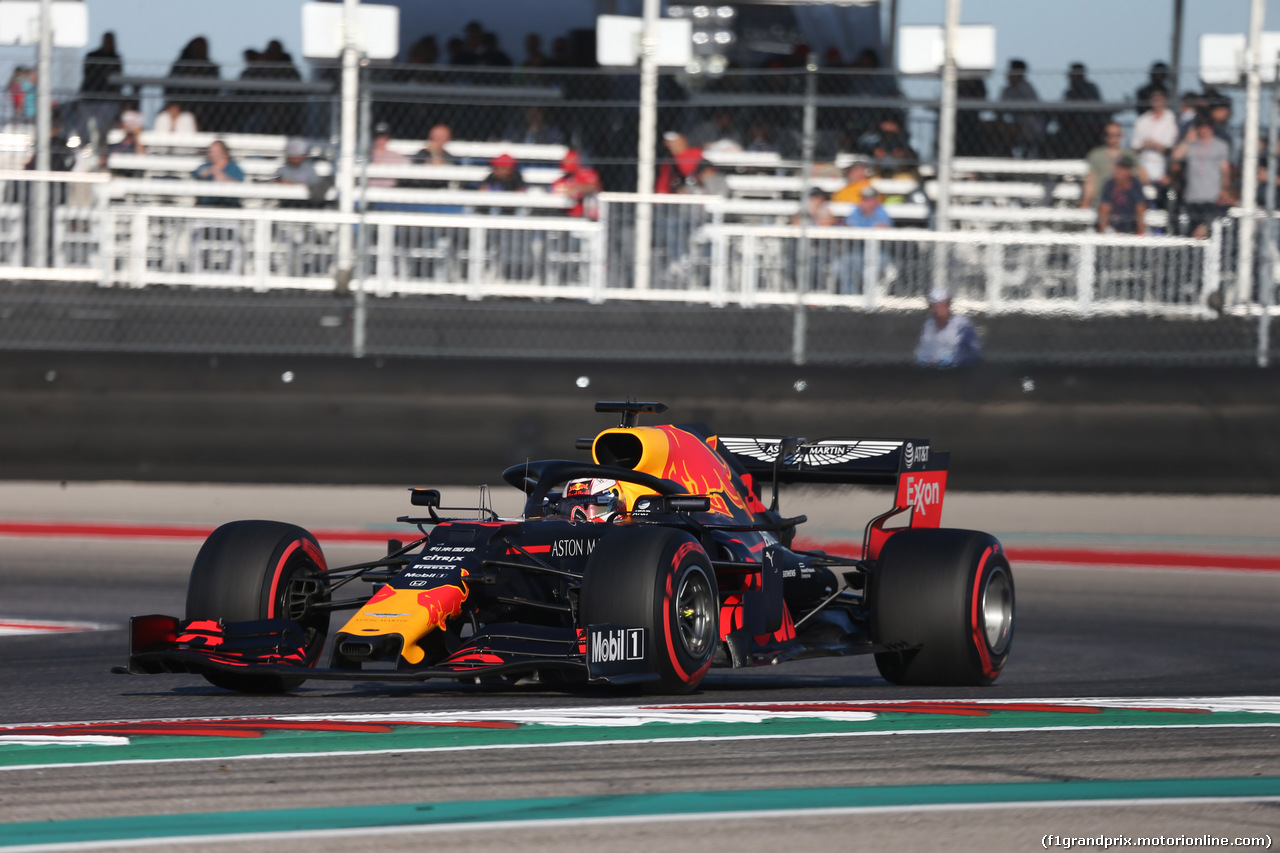 GP USA, 02.11.2019- Qualifiche, Max Verstappen (NED) Red Bull Racing RB15