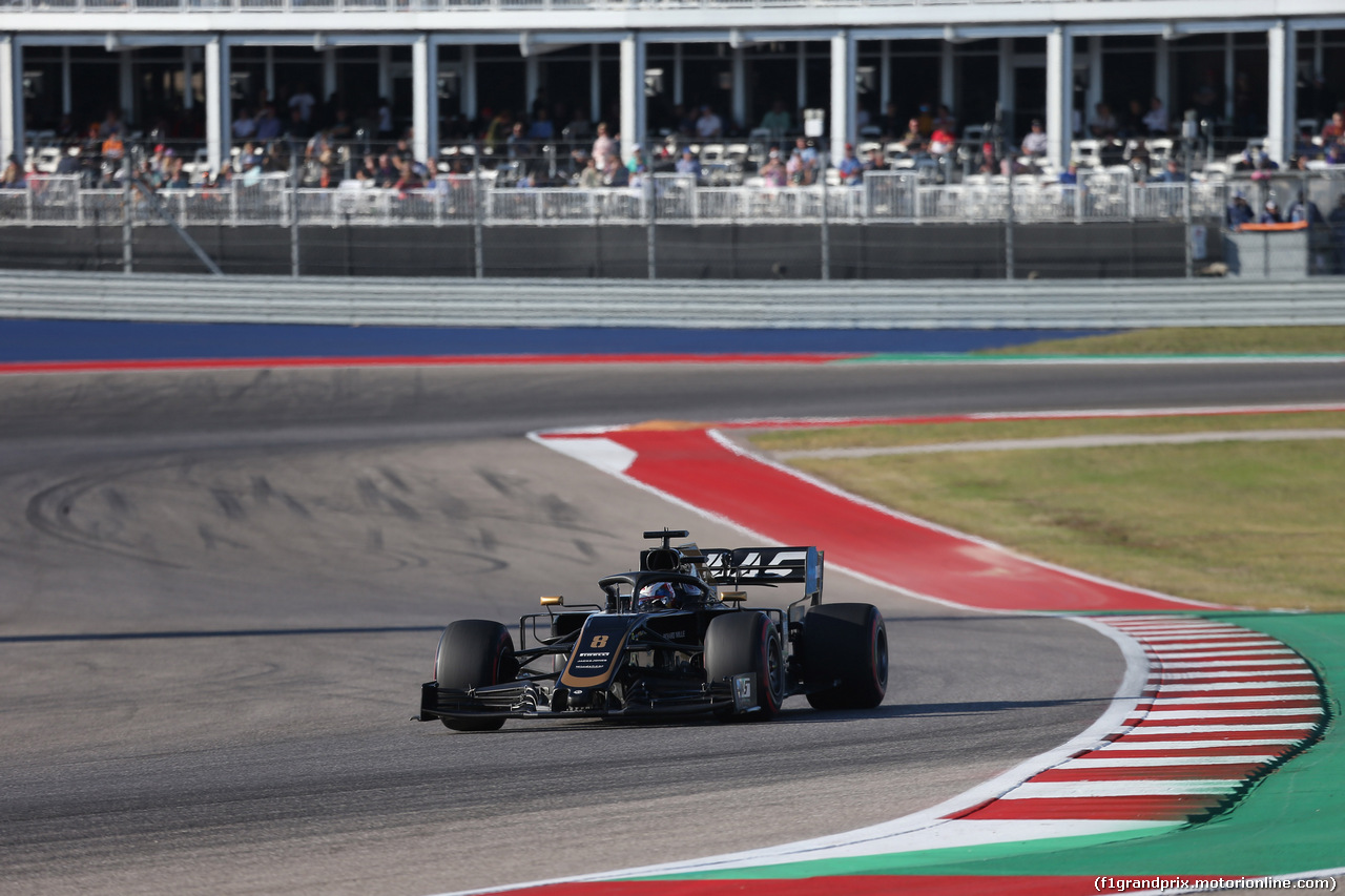 GP USA, 02.11.2019- Qualifiche, Romain Grosjean (FRA) Haas F1 Team VF-19