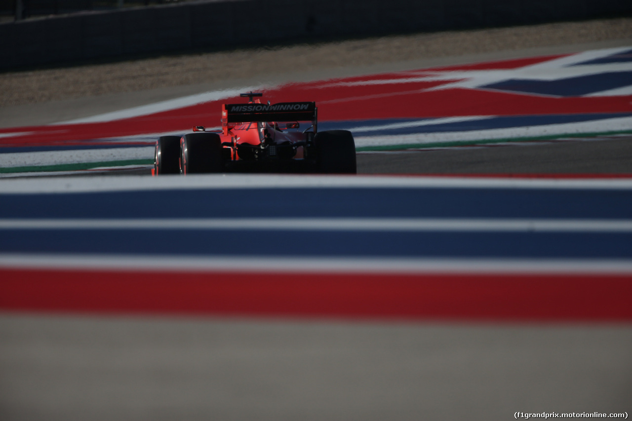 GP USA, 02.11.2019- Qualifiche, Sebastian Vettel (GER) Ferrari SF90