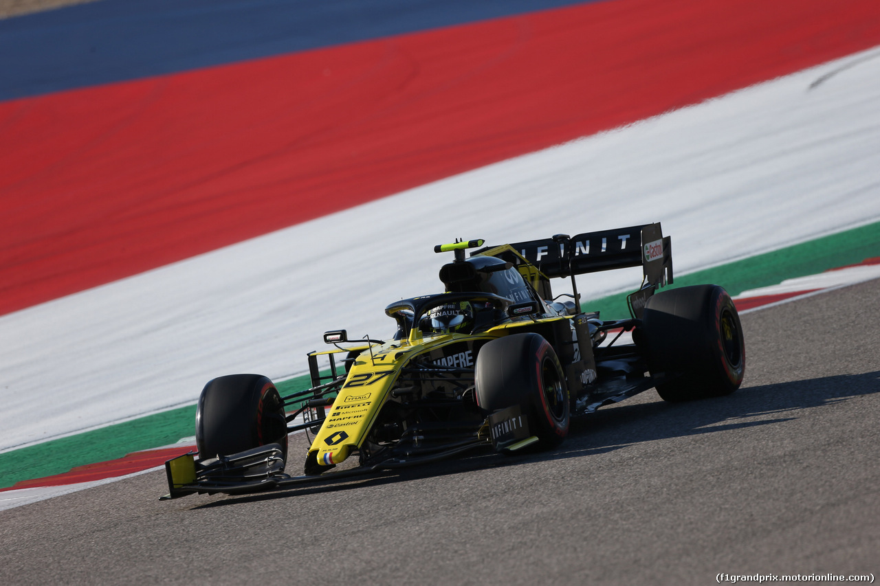 GP USA, 02.11.2019- Qualifiche, Nico Hulkenberg (GER) Renault Sport F1 Team RS19