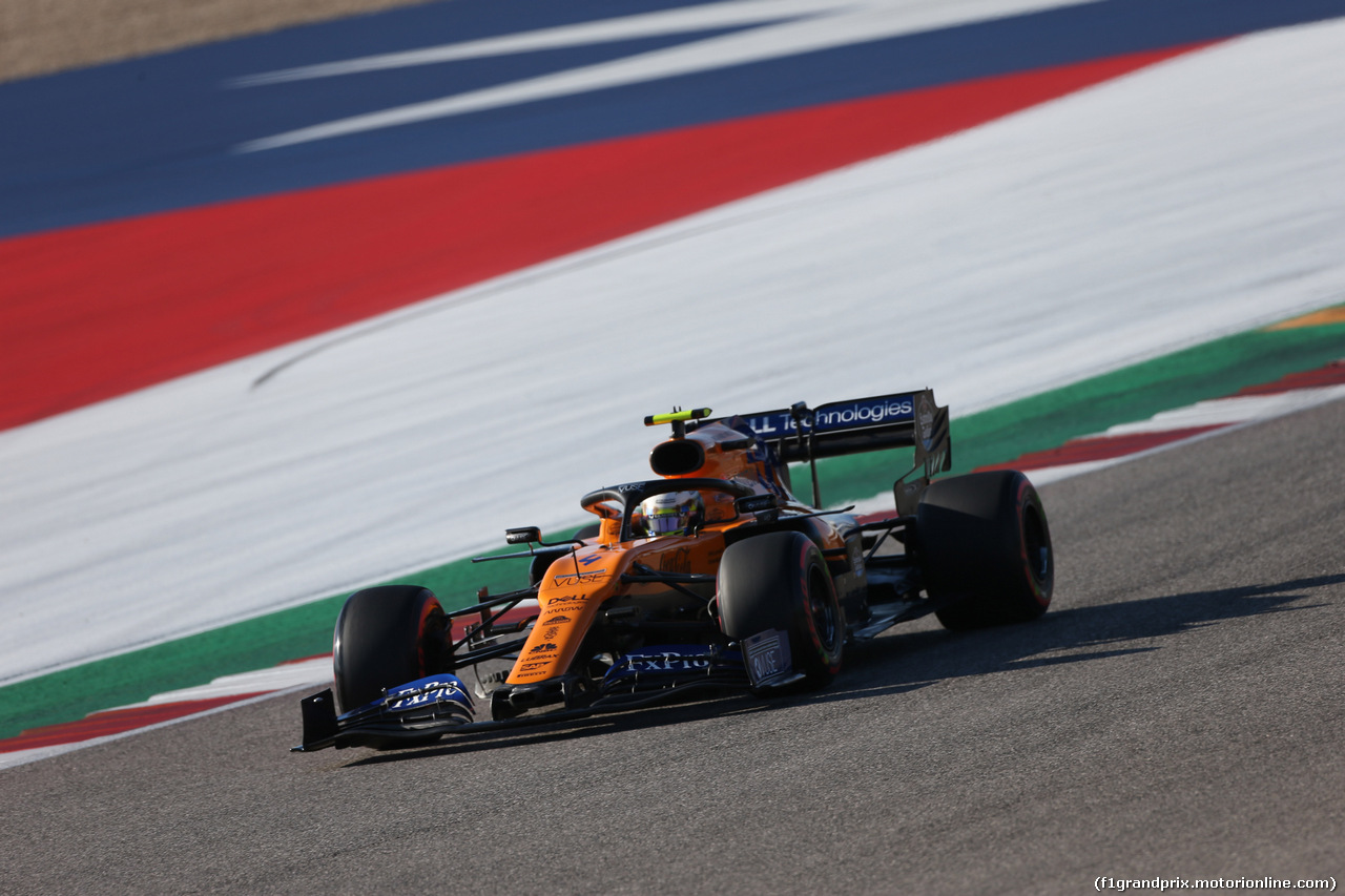GP USA, 02.11.2019- Qualifiche, Lando Norris (GBR) Mclaren F1 Team MCL34