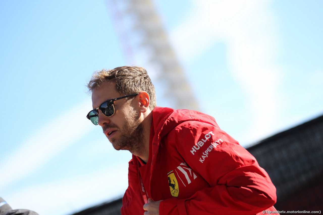 GP USA, 01.11.2019- Sebastian Vettel (GER) Ferrari SF90