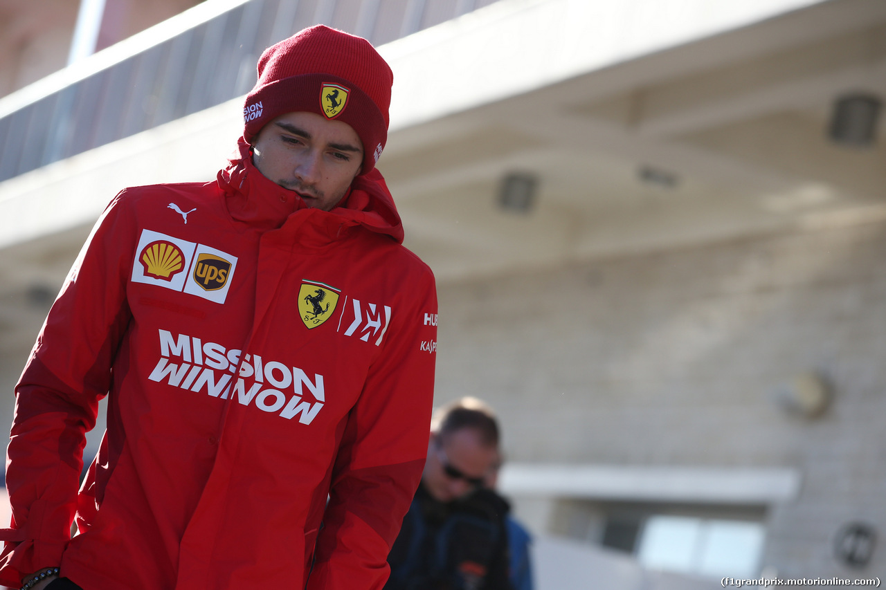 GP USA, 01.11.2019- Charles Leclerc (MON) Ferrari SF90