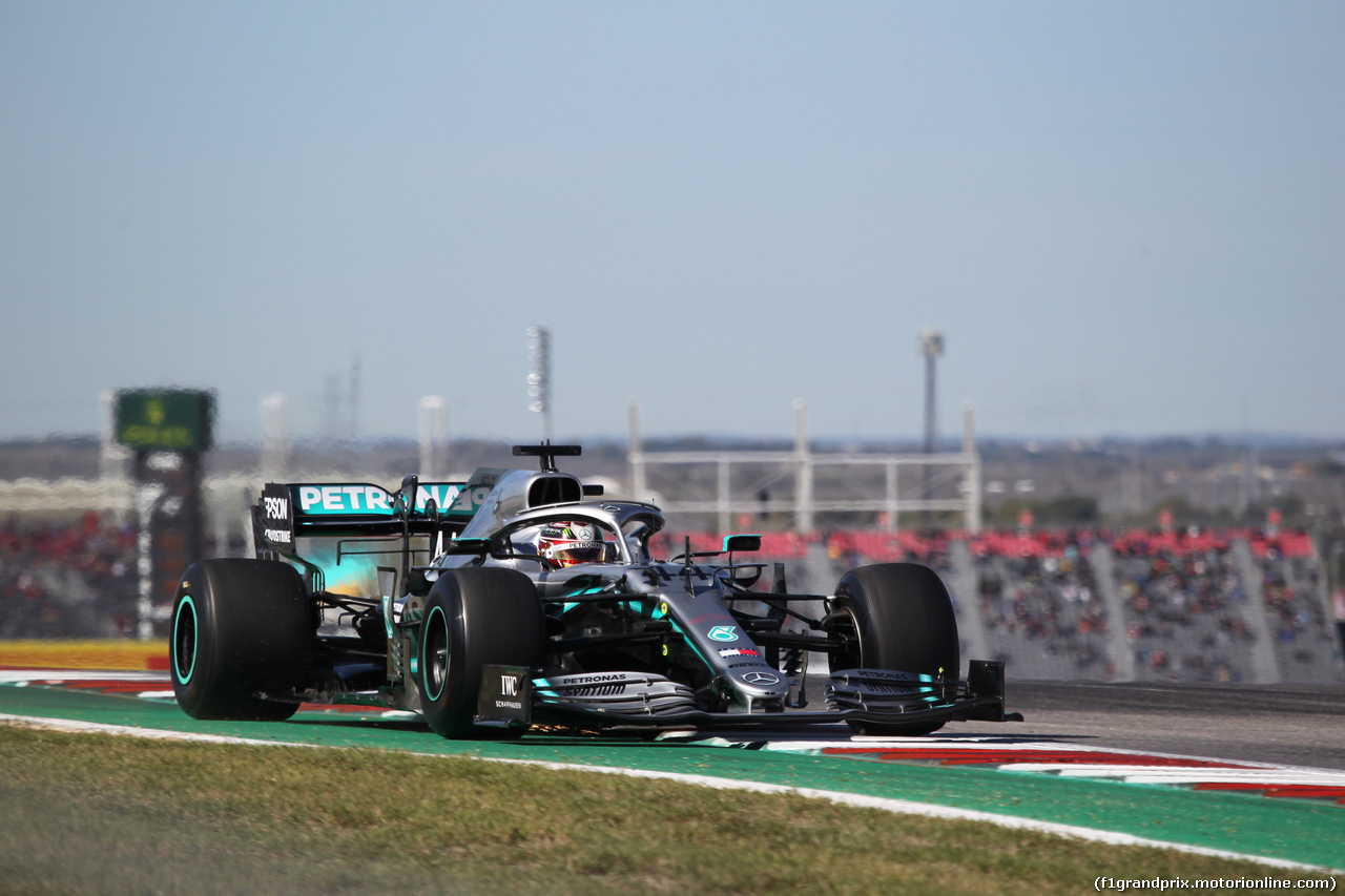 GP USA, 01.11.2019- free Practice 1, Lewis Hamilton (GBR) Mercedes AMG F1 W10 EQ Power