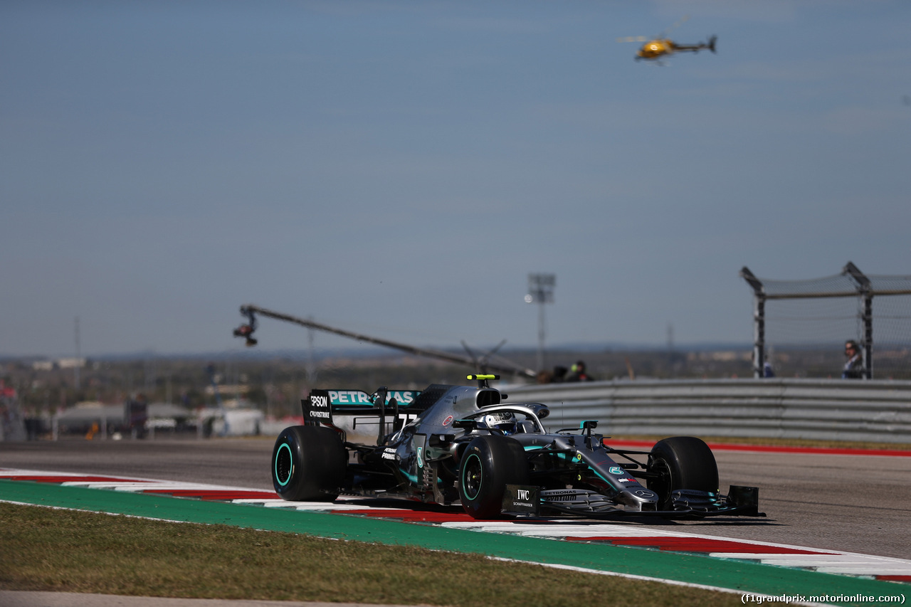 GP USA, 01.11.2019- free Practice 1, Valtteri Bottas (FIN) Mercedes AMG F1 W10 EQ Power