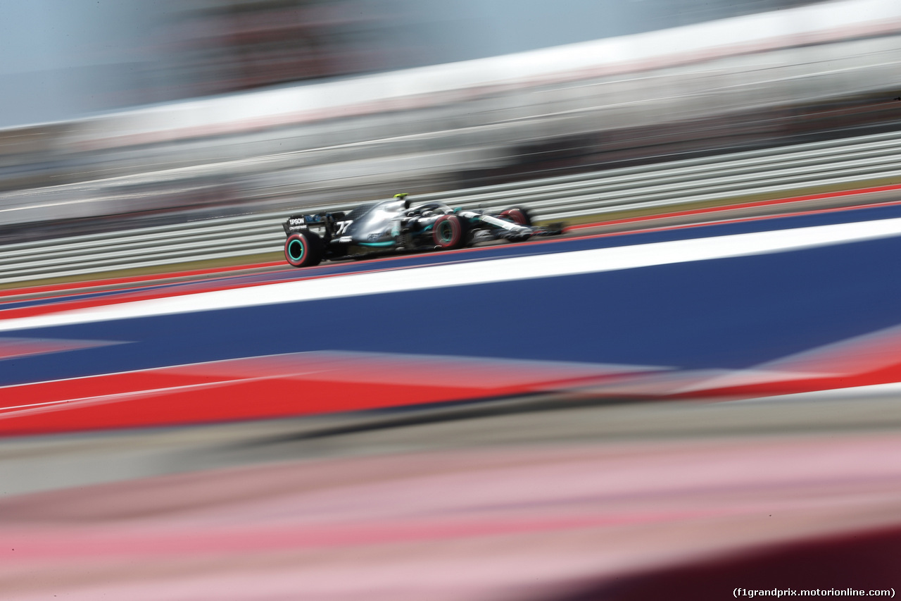 GP USA, 01.11.2019- free Practice 1, Valtteri Bottas (FIN) Mercedes AMG F1 W10 EQ Power