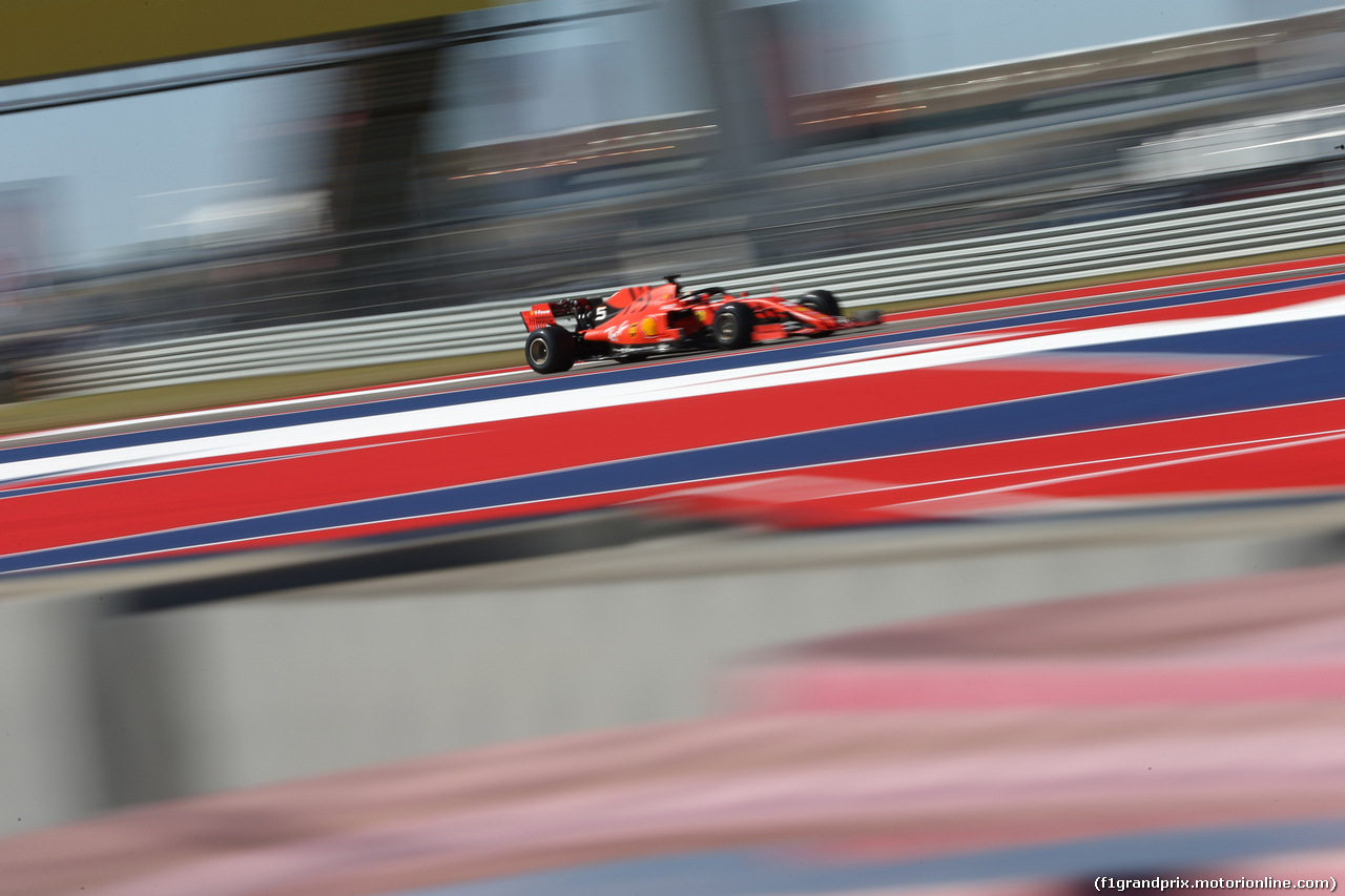 GP USA, 01.11.2019- free Practice 1, Sebastian Vettel (GER) Ferrari SF90