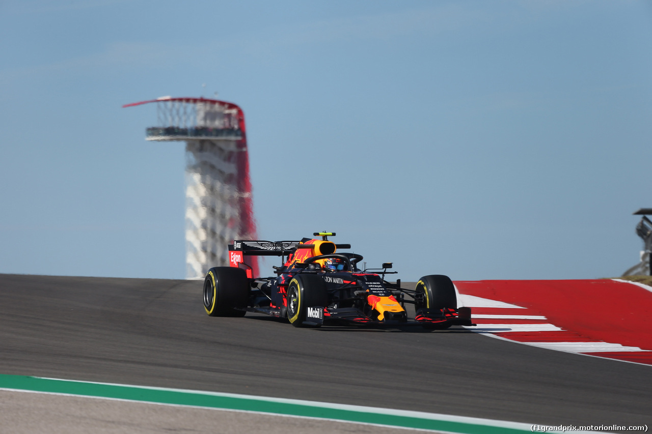 GP USA, 01.11.2019- free Practice 1, Max Verstappen (NED) Red Bull Racing RB15