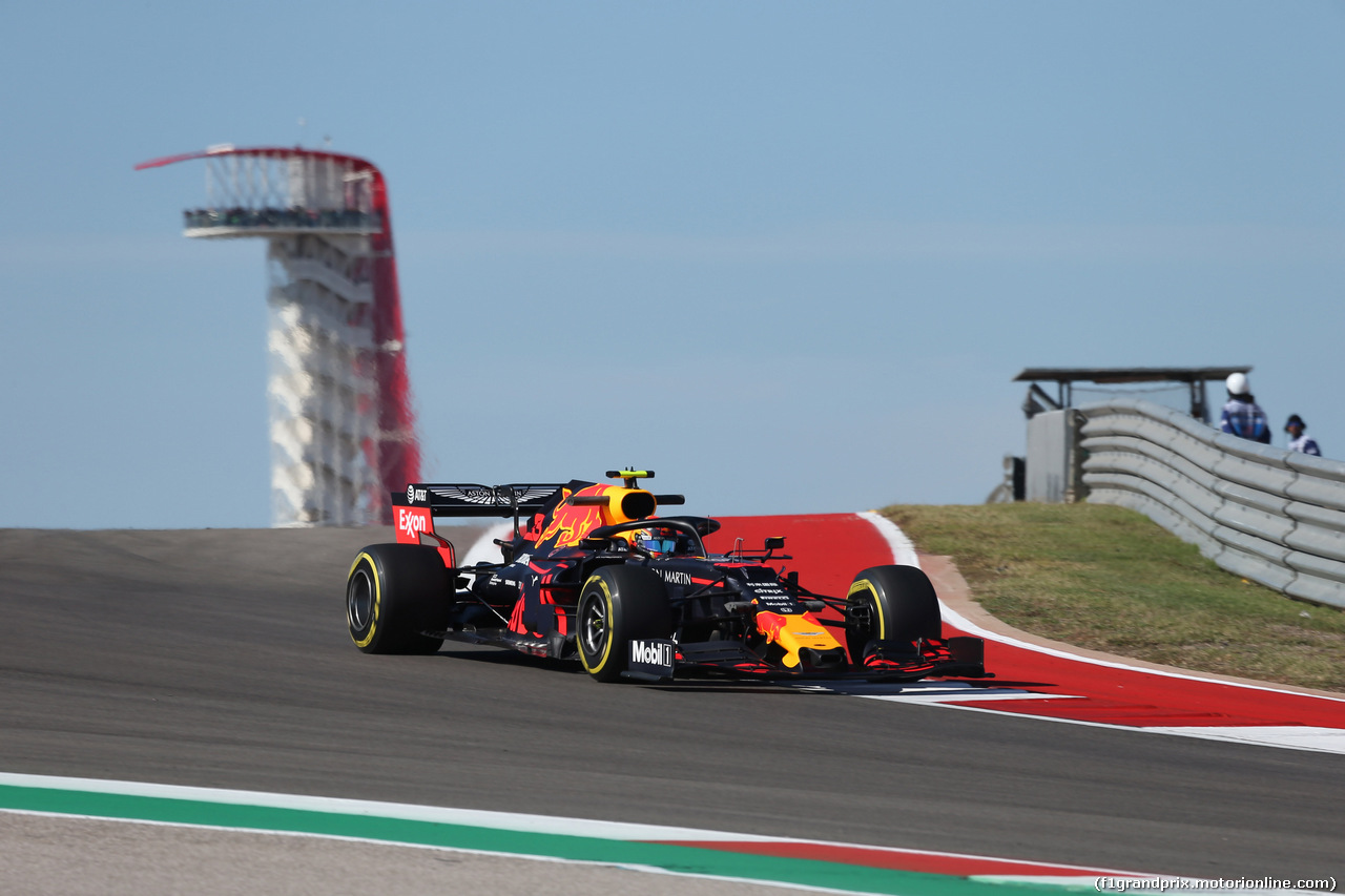 GP USA, 01.11.2019- free Practice 1, Alexader Albon (THA) Redbull Racing RB15