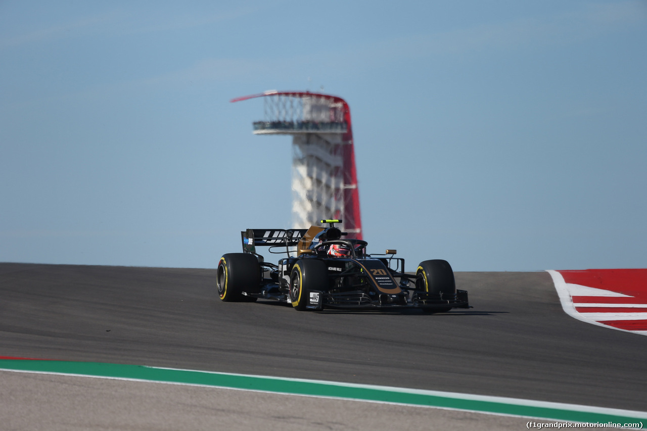 GP USA, 01.11.2019- free Practice 1, Kevin Magnussen (DEN) Haas F1 Team VF-19
