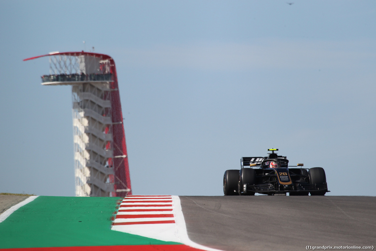 GP USA, 01.11.2019- free Practice 1, Kevin Magnussen (DEN) Haas F1 Team VF-19