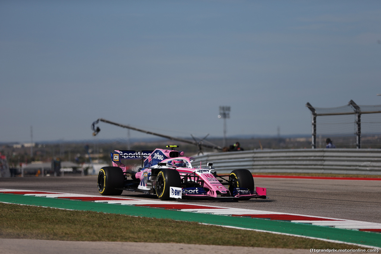 GP USA, 01.11.2019- free Practice 1, Lance Stroll (CDN) Racing Point F1 RP19