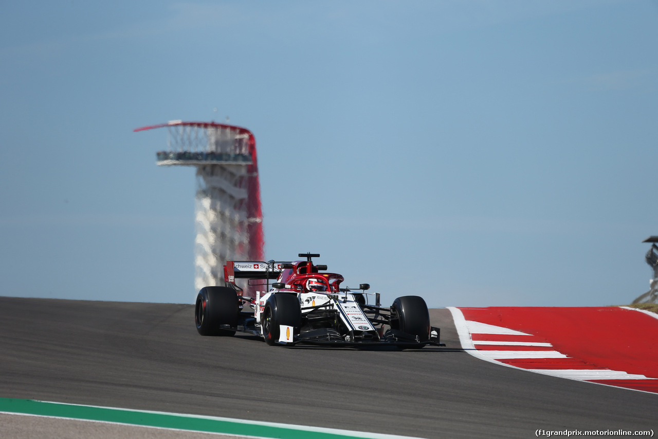 GP USA, 01.11.2019- free Practice 1, Kimi Raikkonen (FIN) Alfa Romeo Racing C38
