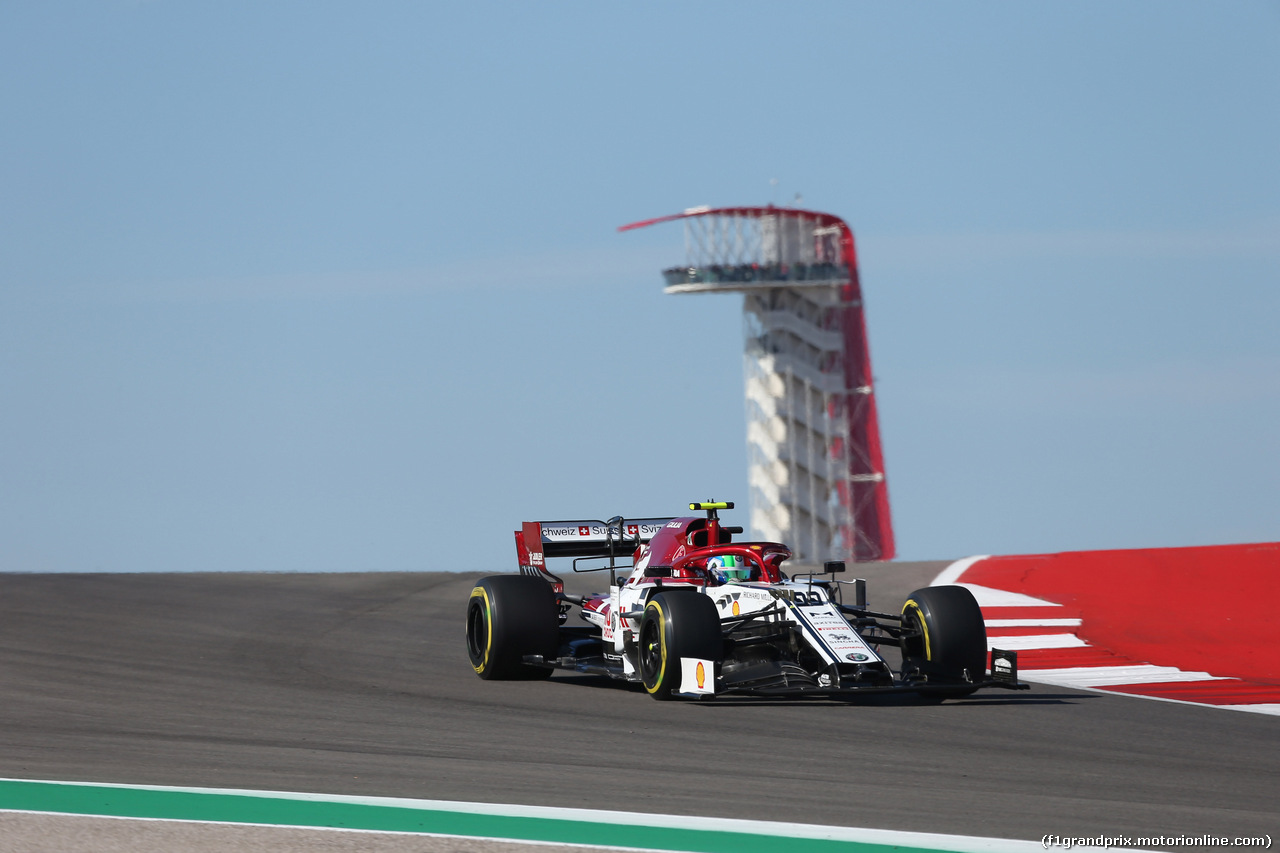 GP USA, 01.11.2019- free Practice 1, Antonio Giovinazzi (ITA) Alfa Romeo Racing C38