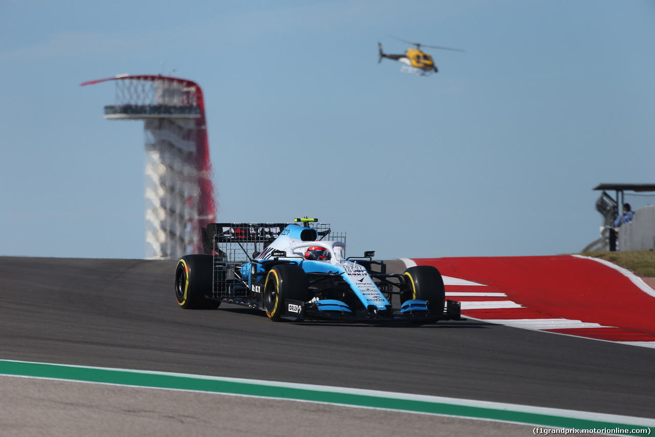 GP USA, 01.11.2019- free Practice 1, Robert Kubica (POL) Williams F1 FW42