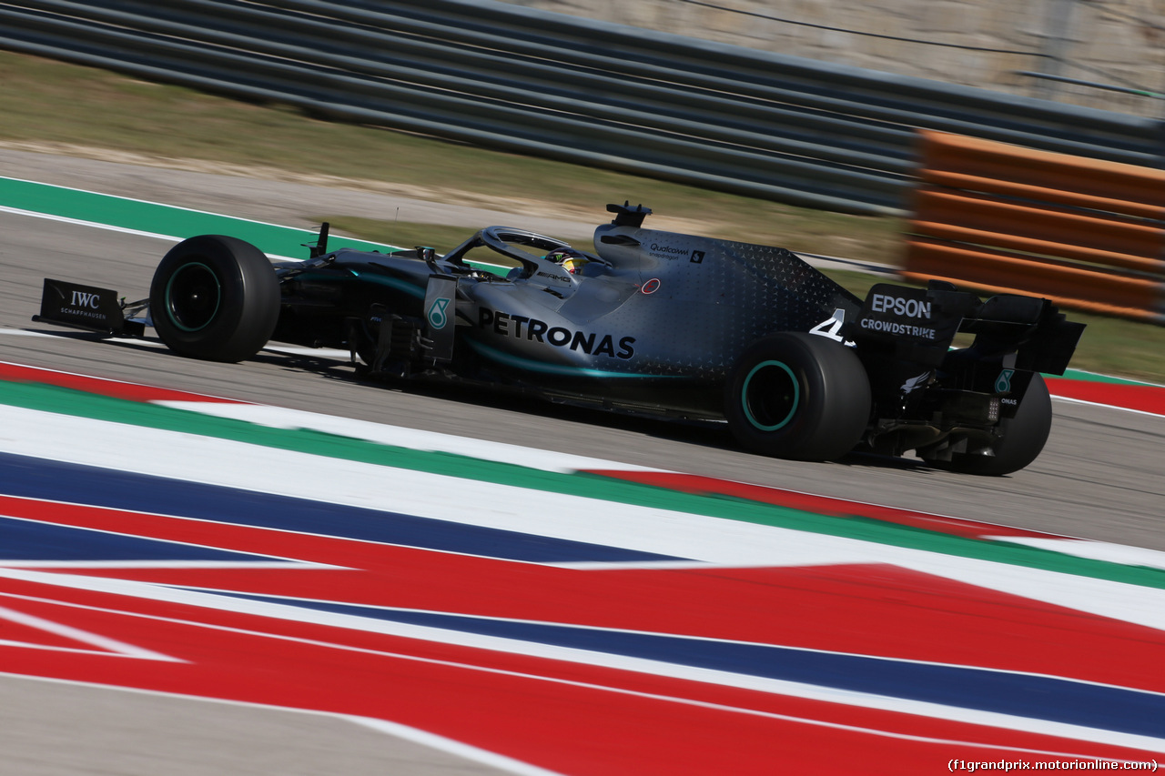 GP USA, 01.11.2019- free Practice 1, Lewis Hamilton (GBR) Mercedes AMG F1 W10 EQ Power