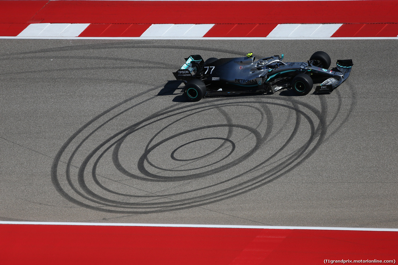 GP USA, 01.11.2019- free Practice 1, Valtteri Bottas (FIN) Mercedes AMG F1 W10 EQ Power