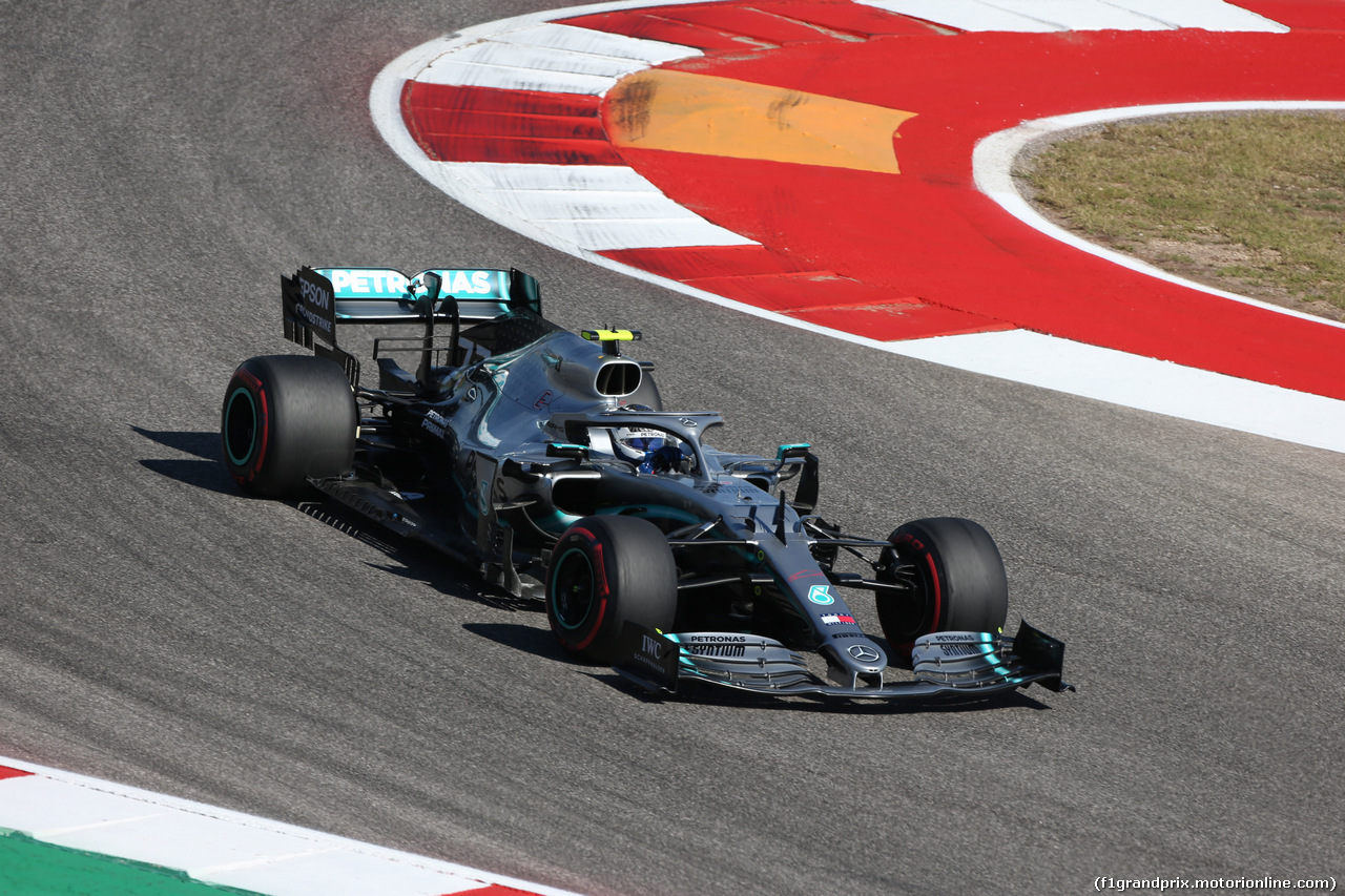 GP USA, 01.11.2019- free Practice 1, Valtteri Bottas (FIN) Mercedes AMG F1 W10 EQ Power