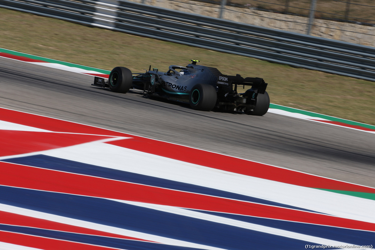 GP USA, 01.11.2019- free Practice 1, Valtteri Bottas (FIN) Mercedes AMG F1 W10 EQ Power